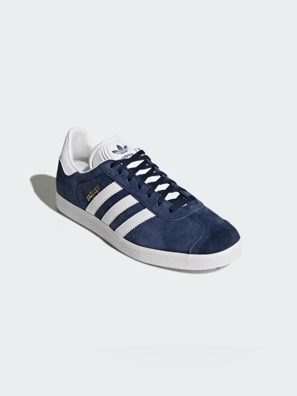 adidas Gazelle Sneakers Men’s Navy Blue Suede White Stripes Size 12.5